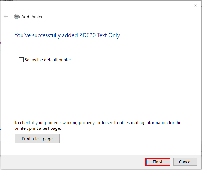 Print a ZPL File Using the Generic Text Printer