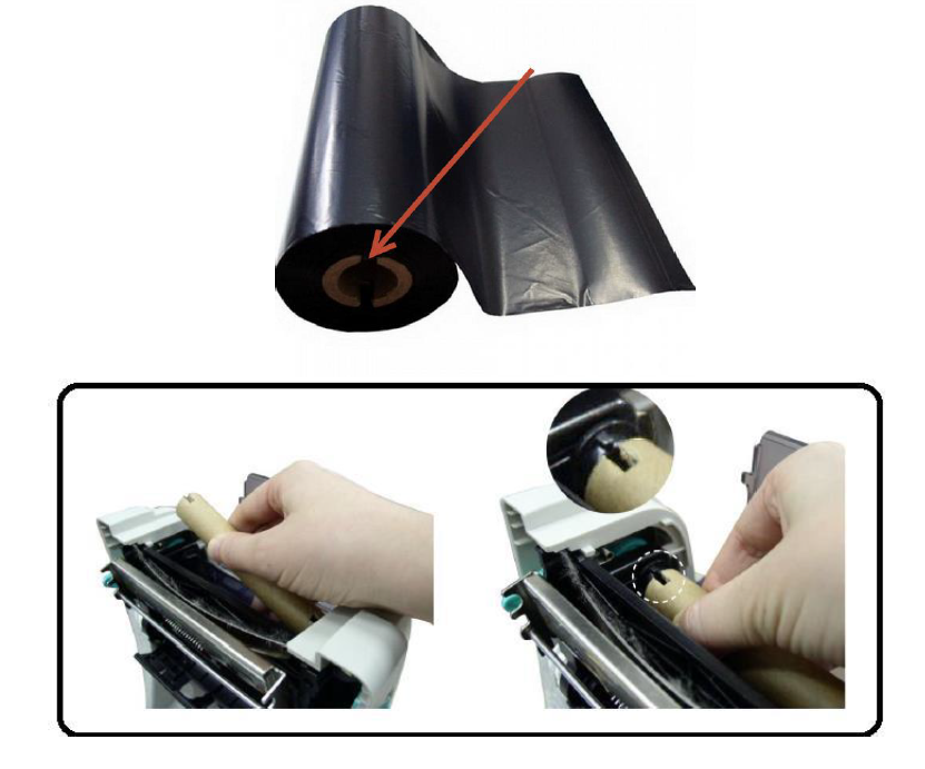 Impressora de mesa piscando vermelho após a troca de ribbon