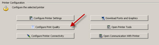 Zebra Setup Utilities Configuring Print Quality 6938