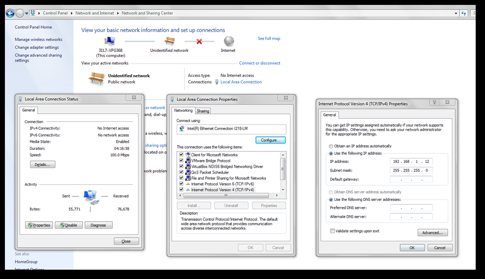 how to set ip address for zebra printer