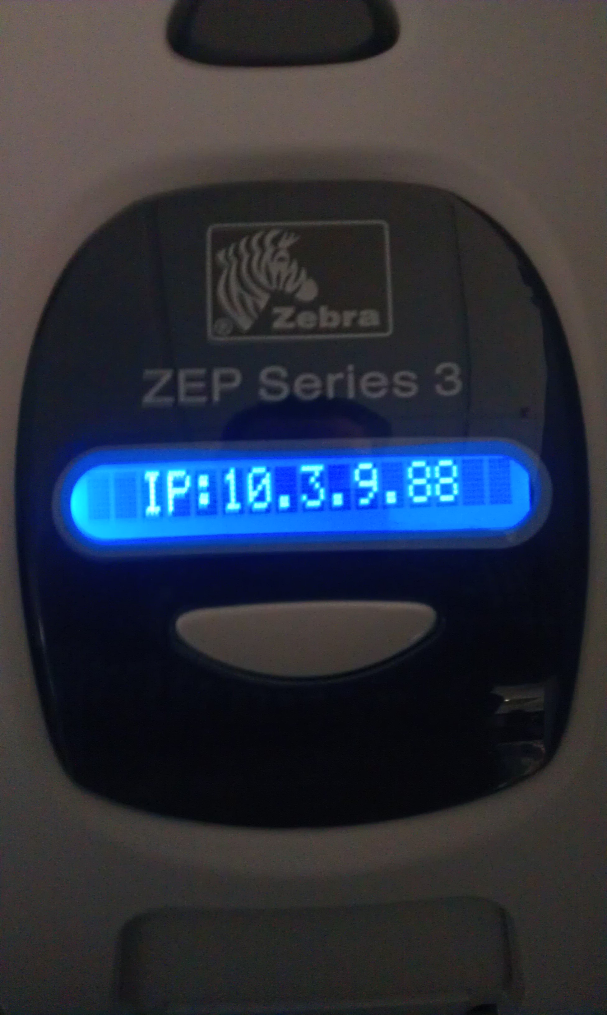 Assigning IP Address and Installing Network Driver Zebra ZXP Series 1