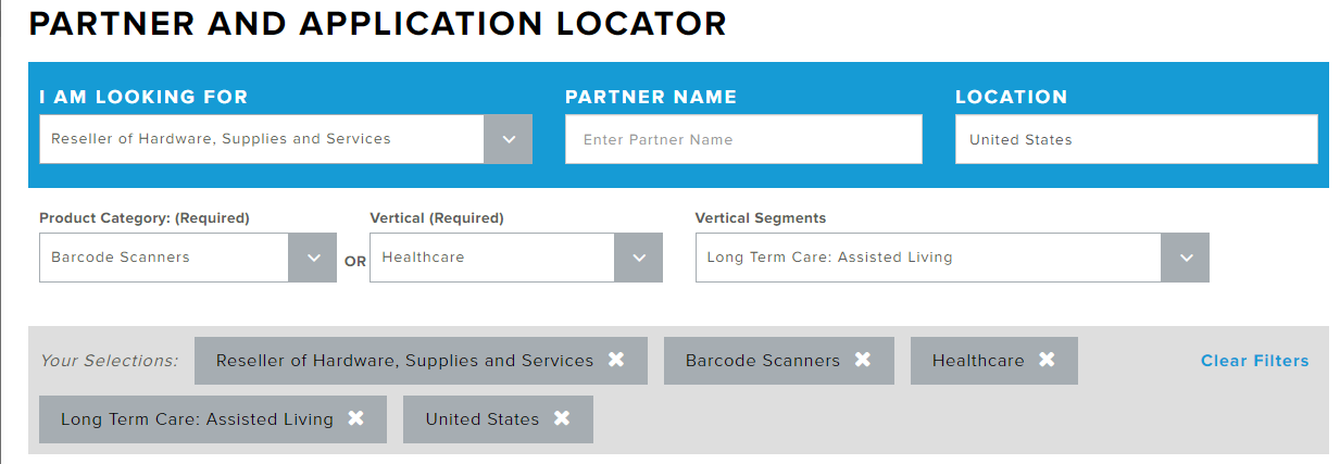 Zebra partner locator