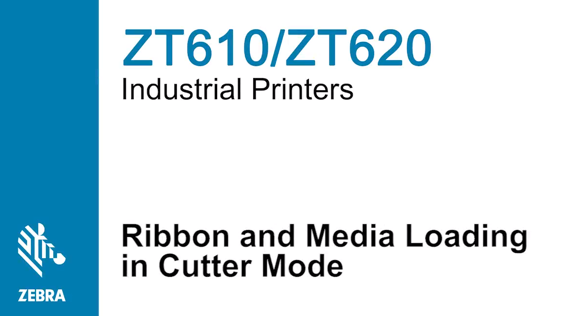 Video Load Ribbon And Media In Cutter Mode On Zt600 7403