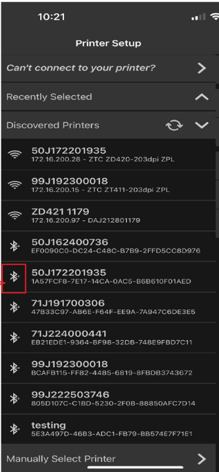 Configuring Wireless Network Using Zebra Printer Setup Utility App 