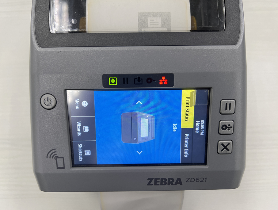 Changing The Display Orientation On A Color Touch Panel Printer