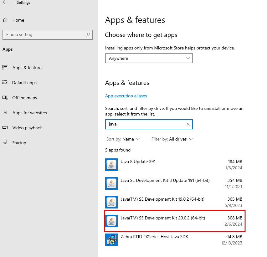 FX9600 Java SDK Sample Program Test