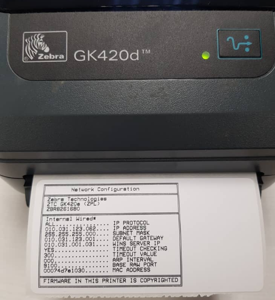 Method 3 Identifying the IP address on the Printer
