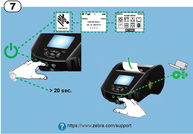 ZQ610, ZQ620, ZQ630 Quick Setup Guide