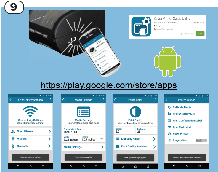 ZQ610, ZQ620, ZQ630 Quick Setup Guide