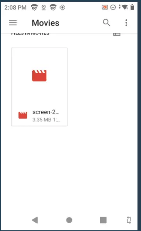 Android 11 での画面録画
