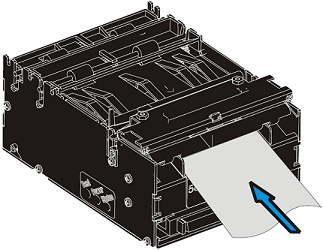 Loading a TTP 2000 Kiosk Printer