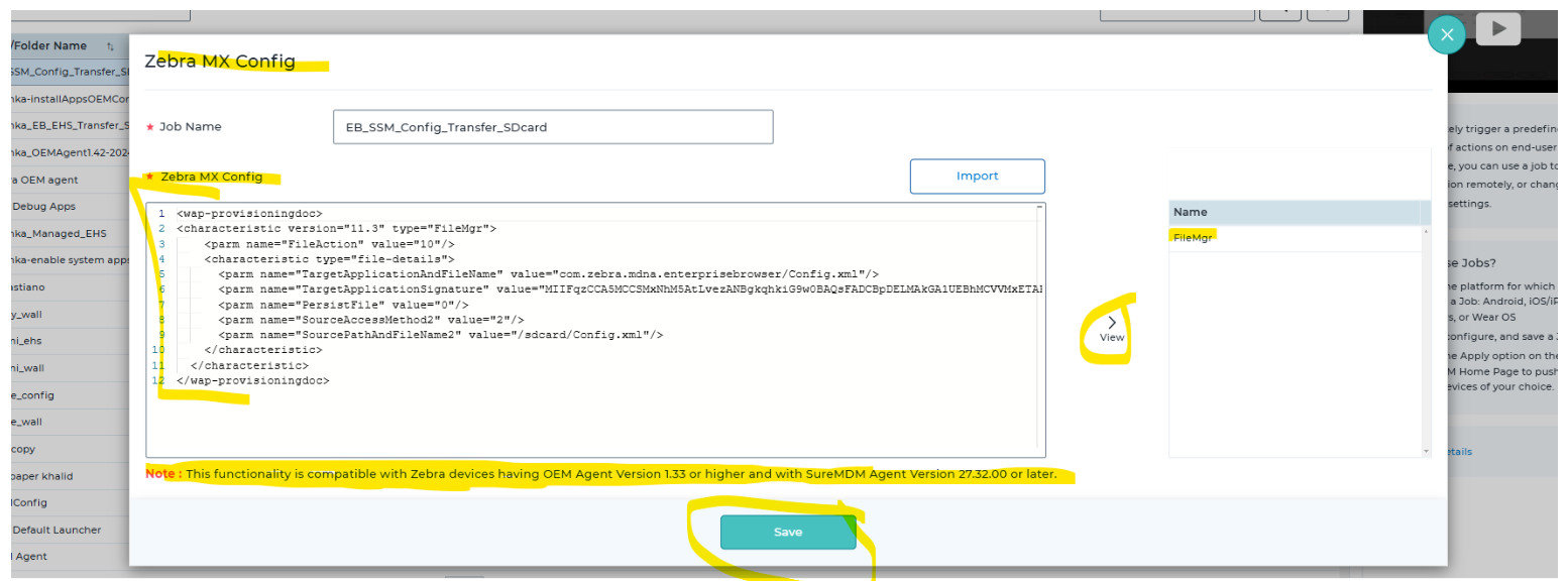 42Gears: Transfer Enterprise Browser Config.xml Reflecting the