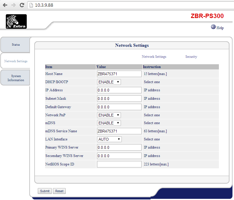 Assigning an IP Address and Installing Network Driver Zebra ZXP Series