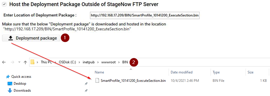 StageNow Smart Profiles: Host Deployment Package Outside of StageNow ...