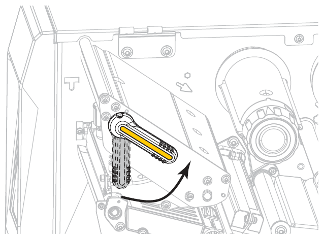 Loading the Ribbon Into ZT411 and ZT421 printers