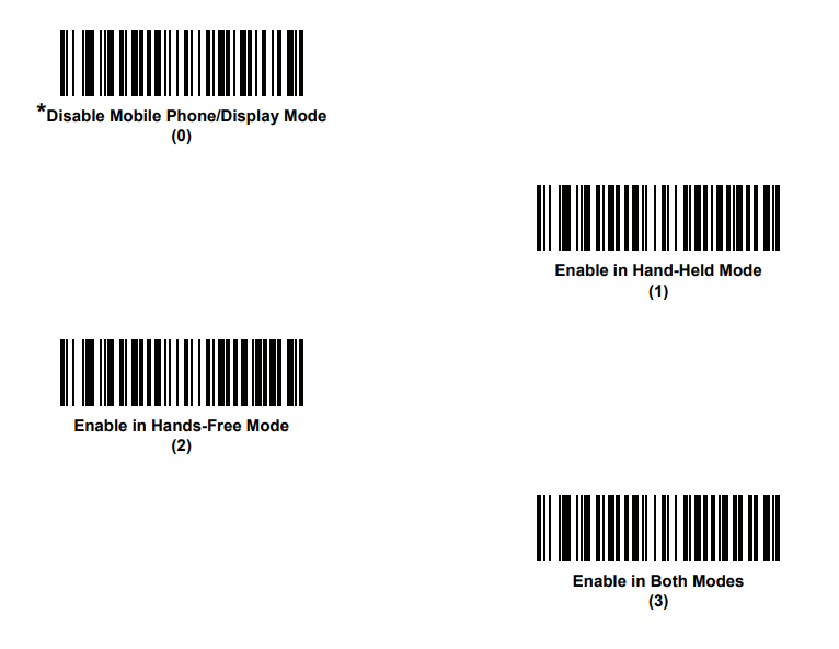 DS9808 Not Scanning Barcode on Mobile Display