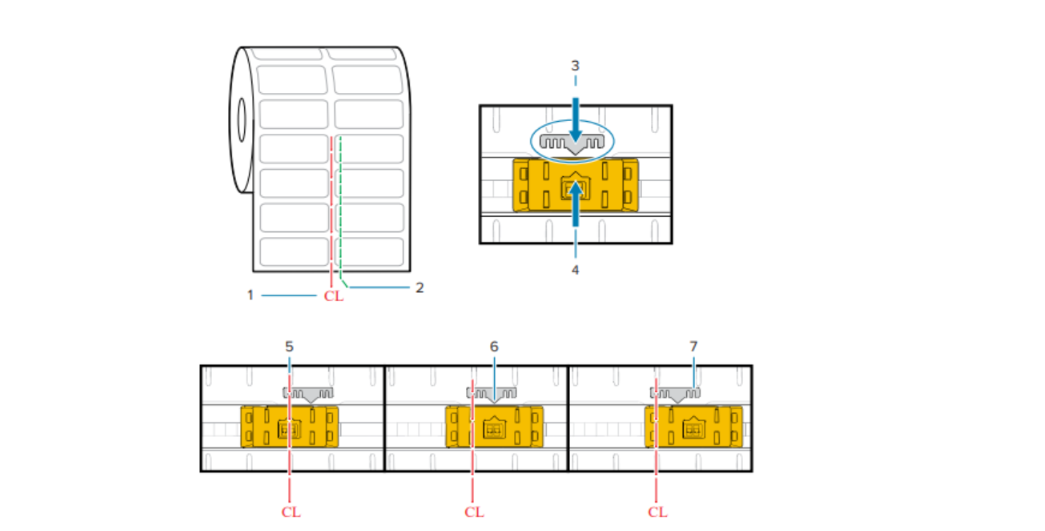 ZD411d: Adjusting the Movable Sensor for Web (Gap) Sensing