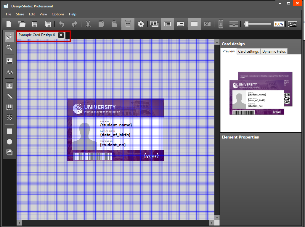 Apri Card Design da DesignStudio (CardStudio 2.0)