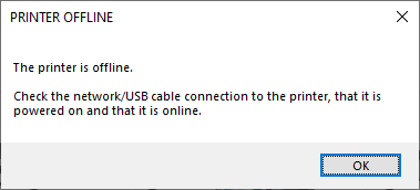 Resolving Card Printer Showing as Offline When Trying to Open