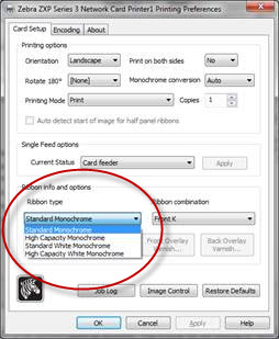 ZXP1/ZXP3 Monochrome Printing Adjustments