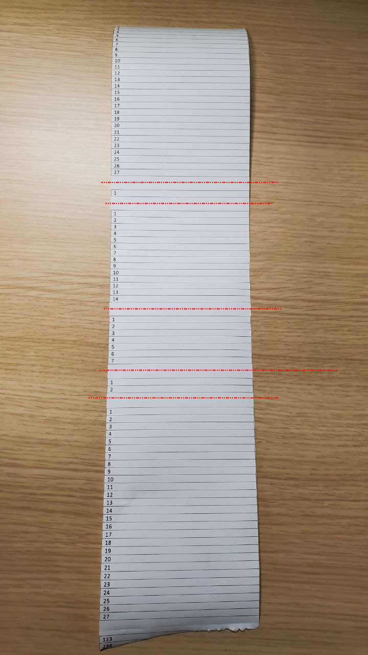 Imprimindo com comprimento variável usando o driver Seagull