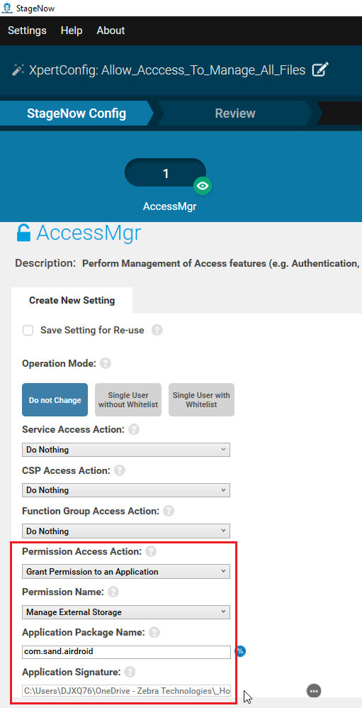 How to enable manage external storage permission using an xml