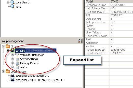 Setup Or Modify A Zebra Printer Configuration Using Zebranet Bridge 1158