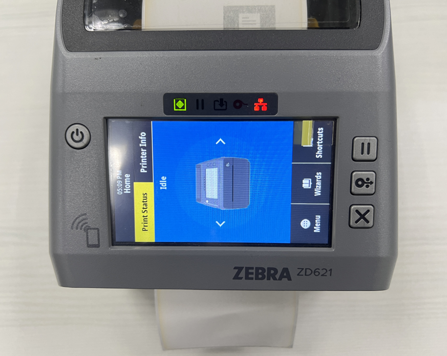 Changing The Display Orientation On A Color Touch Panel Printer