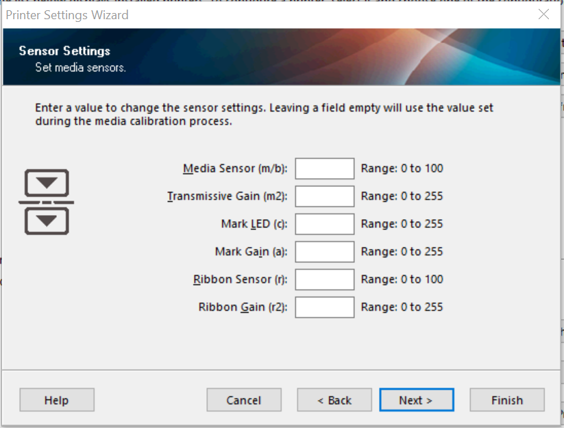 Zebraセットアップ ユーティリティ 詳細設定