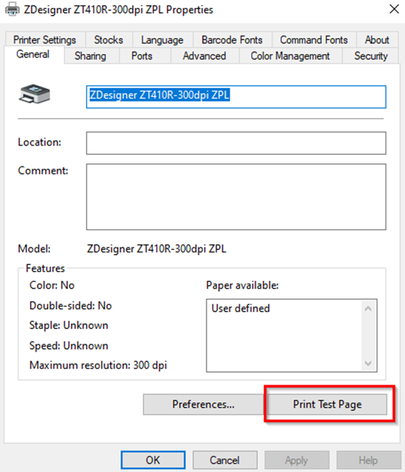 Setting Darkness and Speed with ZDesigner Driver V5