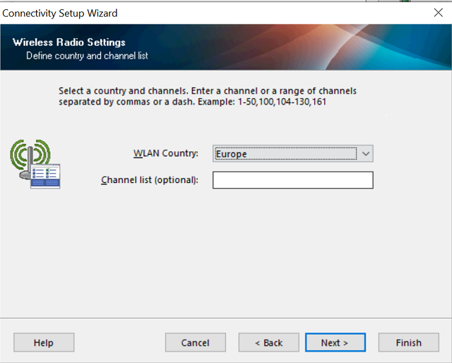 Configuring Connectivity for Wired or Wireless Networks Using the Zebra
