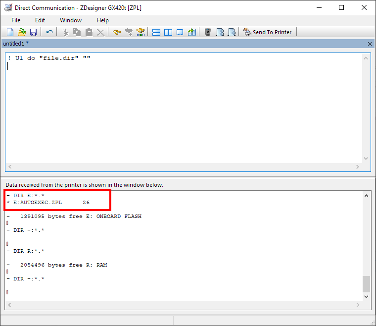Eliminación de archivos de la memoria de la impresora con Zebra Setup Utilities