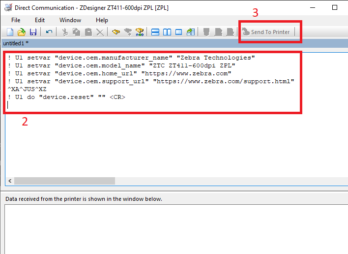 Printer's GUI Showing Gibberish