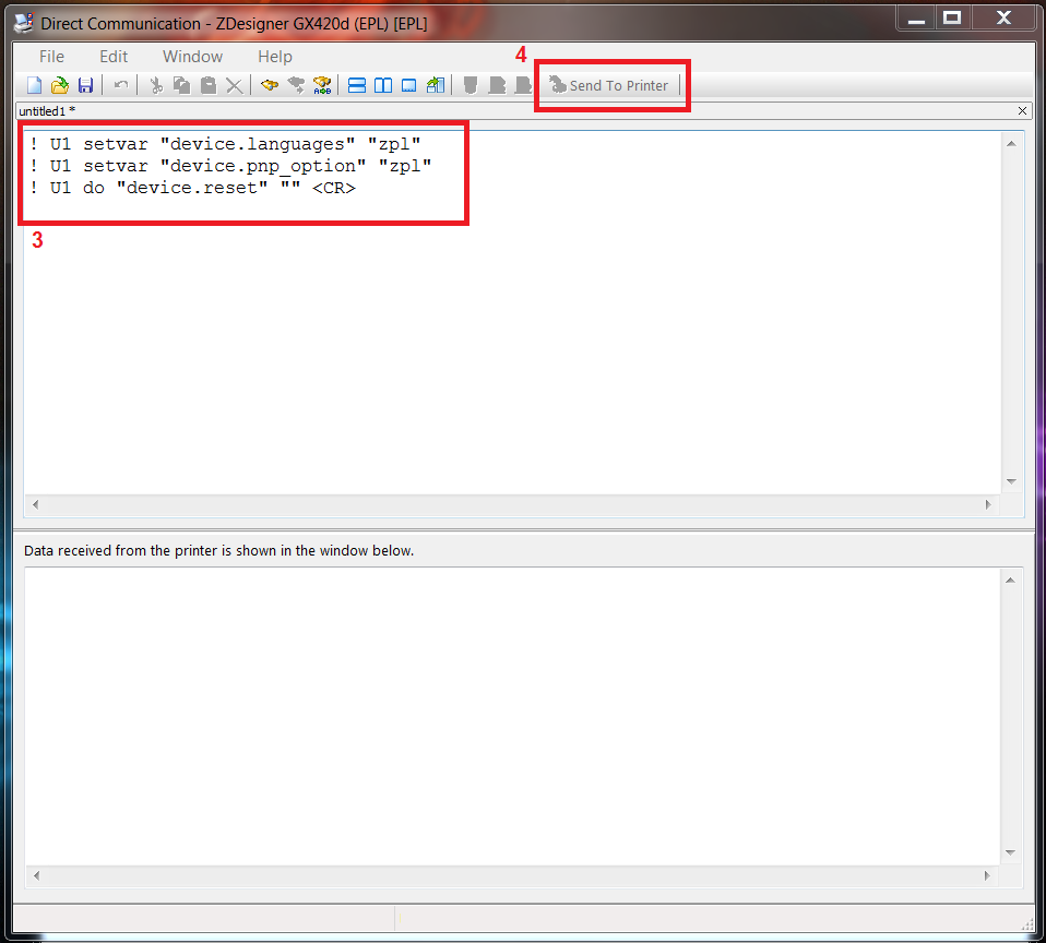Change Printer Language and Driver to ZPL, EPL or CPCL