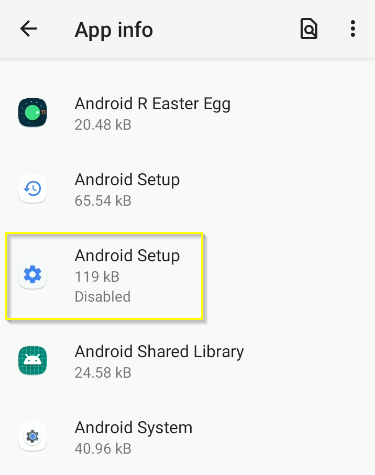Androidセットアップ-セットアップ完了」通知を無効にする