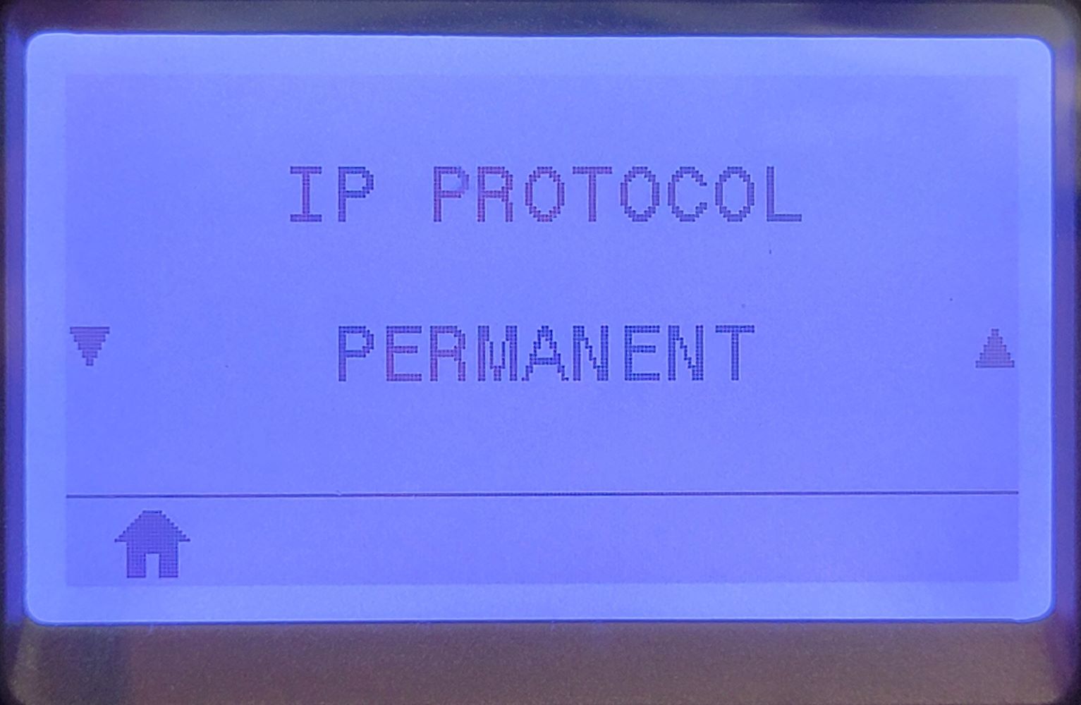 ZT230 Changing the IP Address through the LCD