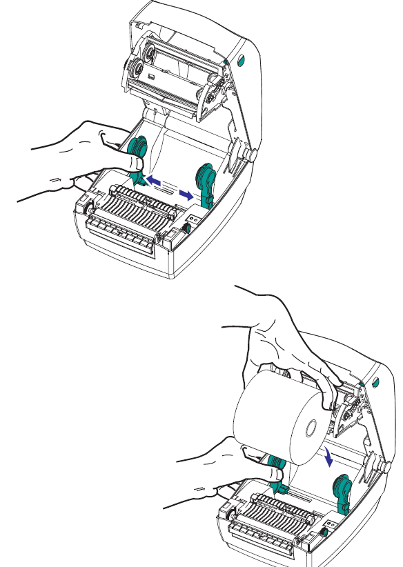 GK888 Carga de rollo de papel