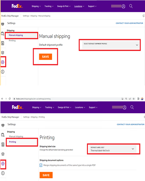 Setting 4x6 Label Setting On Fedex Ship Manager Using Zp500zp505 Printer 8929