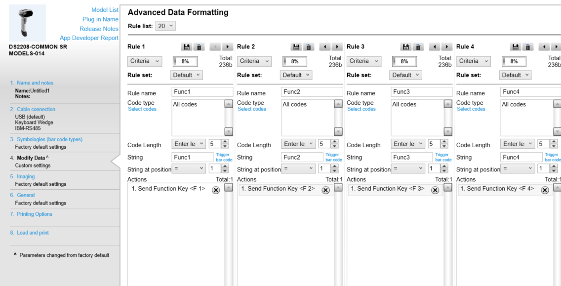 Video Creating Function Keys Trigger Barcodes Using ADF and 123Scan