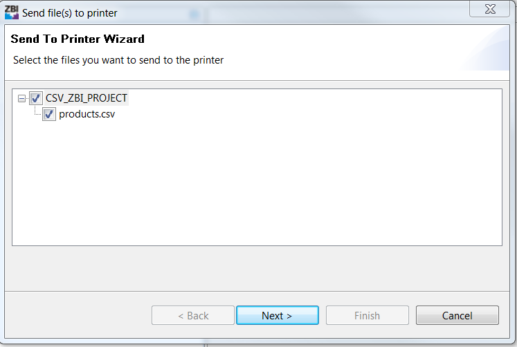 Storing CSV Files on the Printer Using ZBI Developer