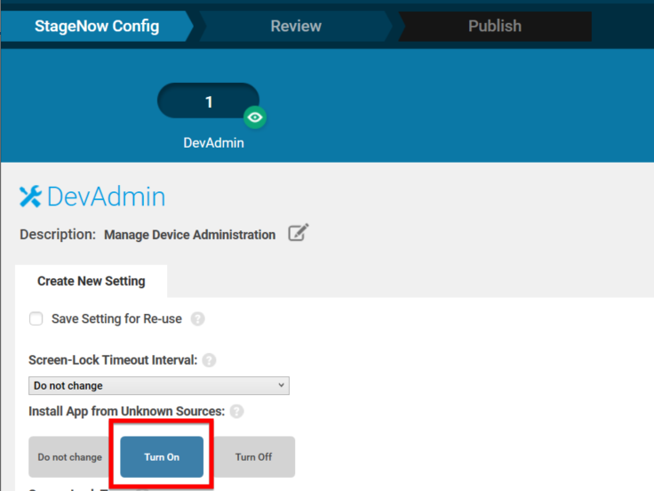 Install App from Unknown Sources via StageNow