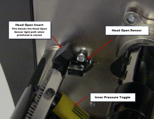 ZT400 Series Head Open Error