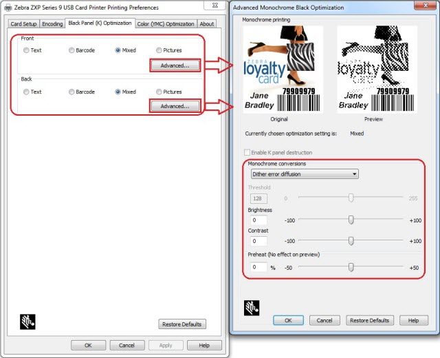 Black Color Not Printing Dark Enough on Zebra Card Printer