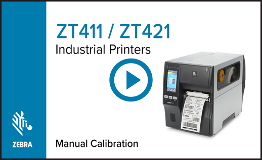 mental base un millón ZT411 y ZT421: Calibración manual del sensor de papel y cinta