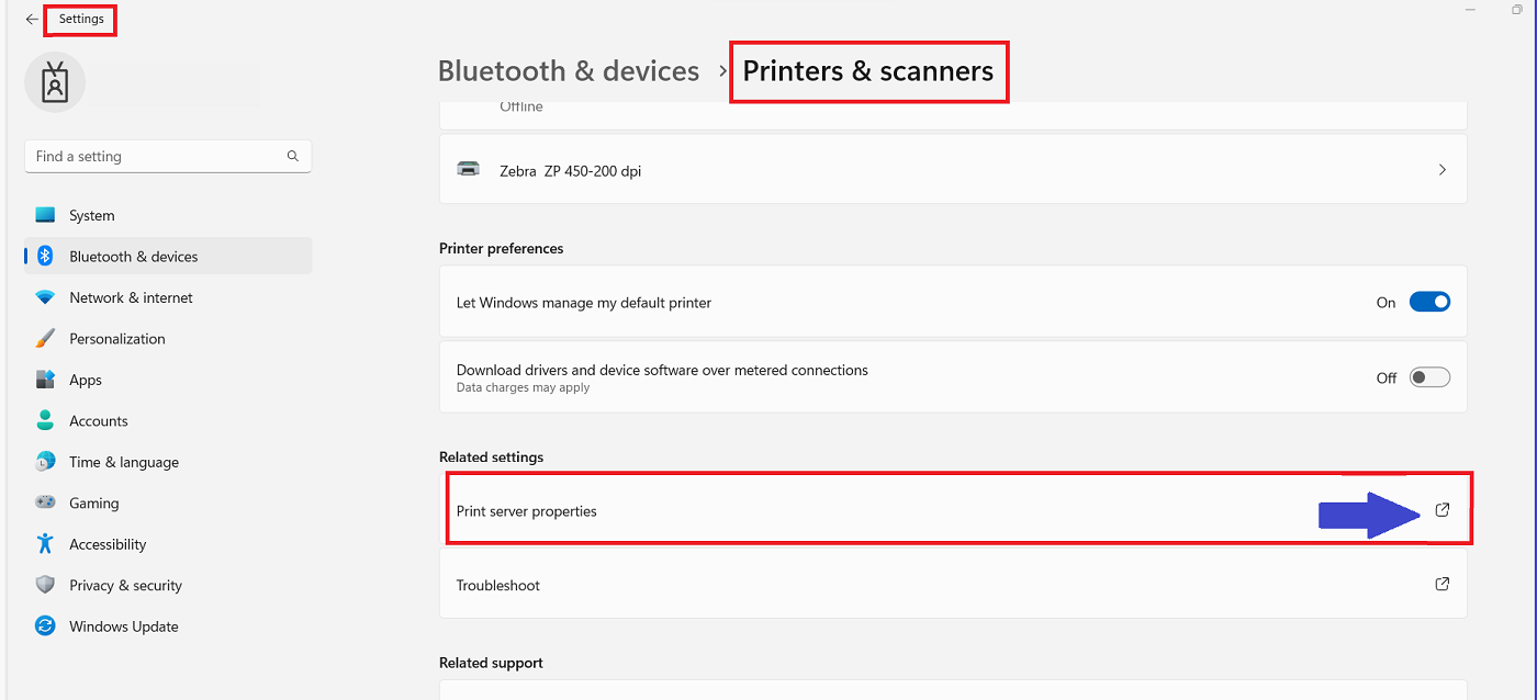 Lock or disable printer driver settings on windows 11 computer