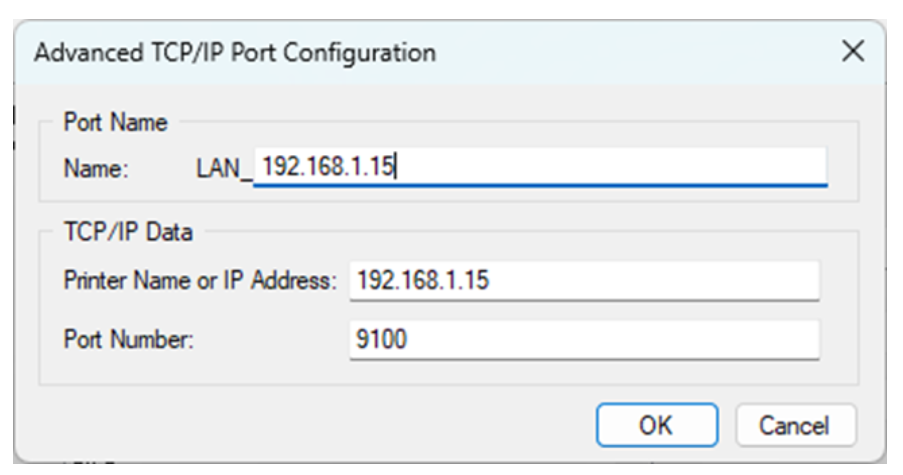 Using the Standard TCP/IP Port in the ZDesigner Driver