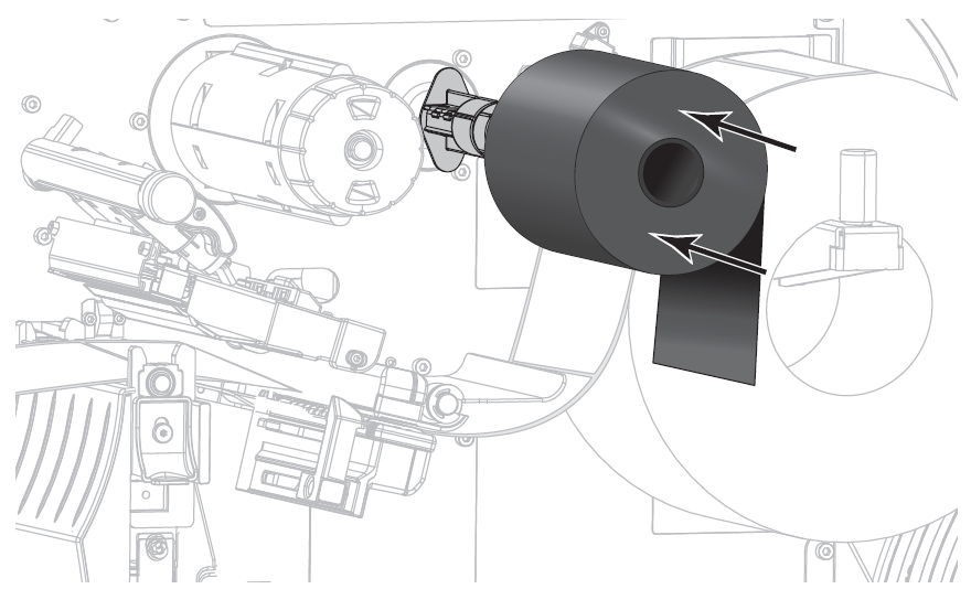 Loading the Ribbon Into ZT411 and ZT421 printers