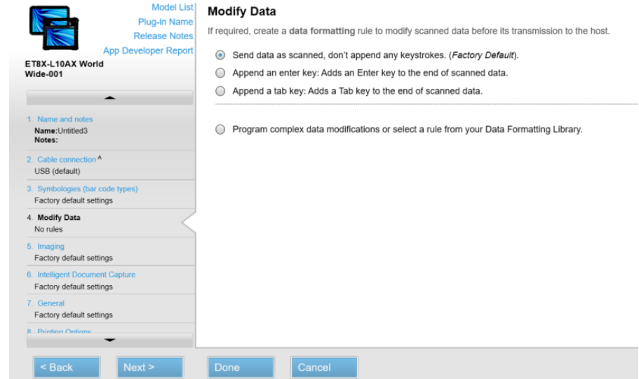Configure Uppercase Readings for ET80 Tablets Using 123Scan